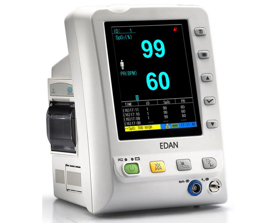 Monitor Vital Signs Patient Monitor Edan® M3 Vital Signs Monitoring Type NIBP, SpO2 AC Power / Battery Operated by MDPro Edan USA  ID M3.NS